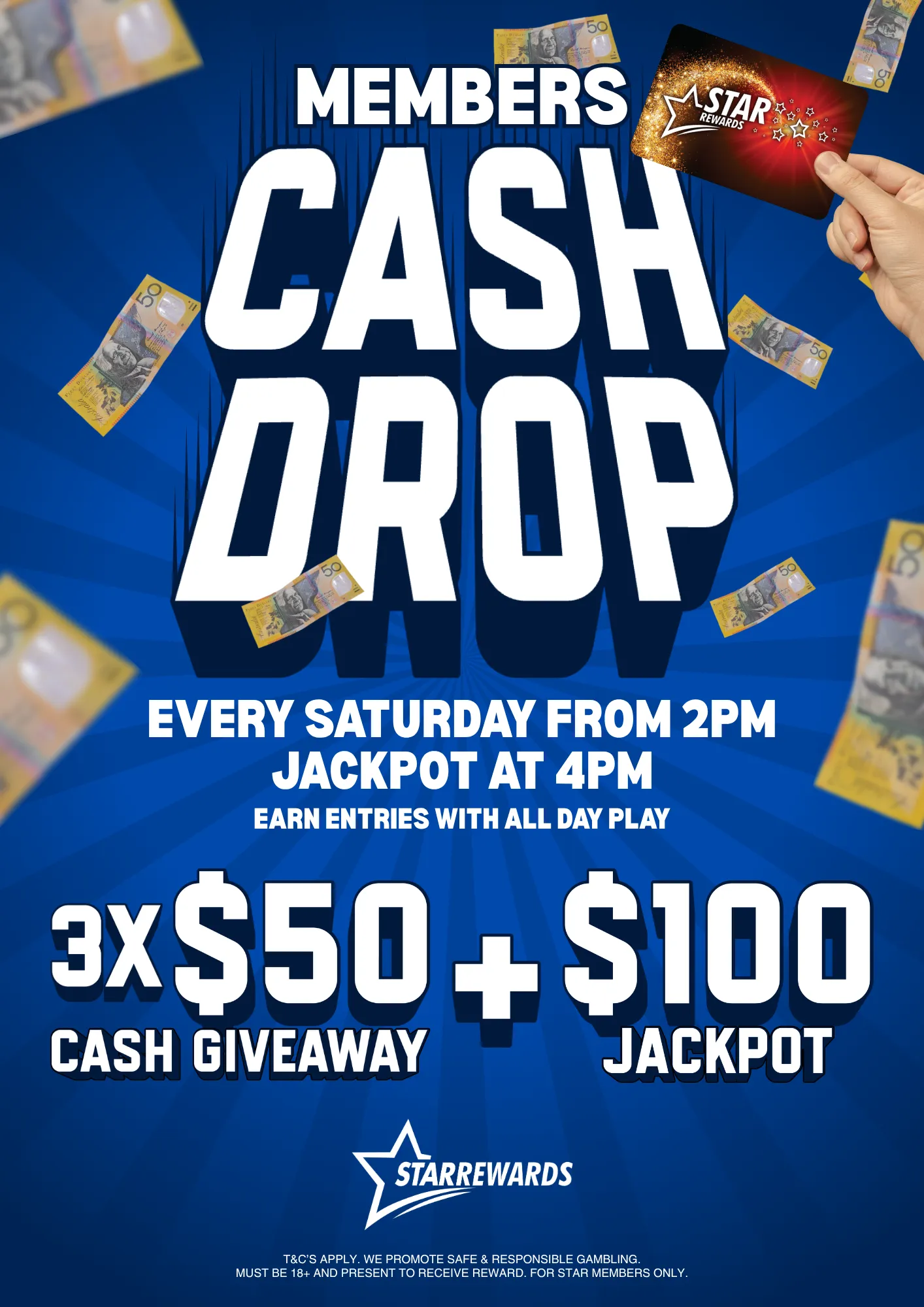Cash Drop Saturday Fun!